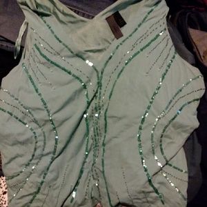 Lane Bryant brand tank top with sequins.